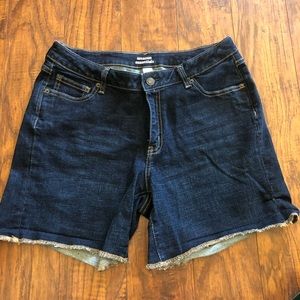 Dark Wash Denim Shorts - Size 12